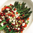 Asparagus with Greek Salad Dressing