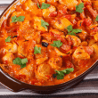 Chicken casserole with tomatoes