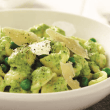 Orechiette with Creamy Basil and Broccoli Sauce