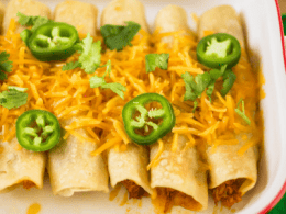 Vegetable Chicken Enchiladas