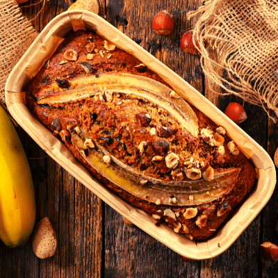bake banana bread without a loaf pan